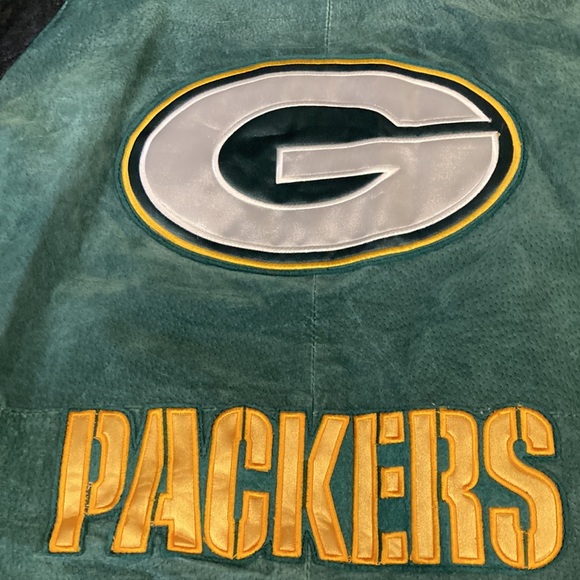 Vintage NFL Green Bay Packers Leather Varsity Jacket XL | Embroidered Logos - Picture 13 of 16